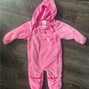 The North Face Pink Fleece Bunting